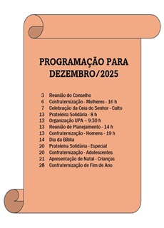 Programação de Dezembro